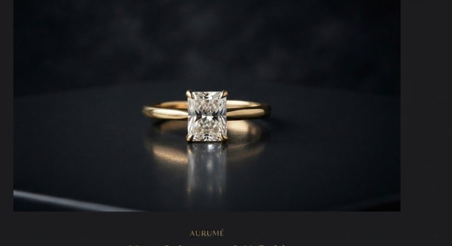 Noor Solitaire Ring — alternate view