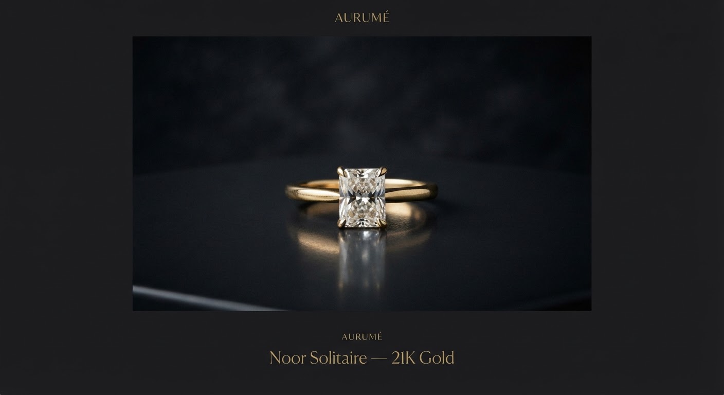 Noor Solitaire Ring — product photo