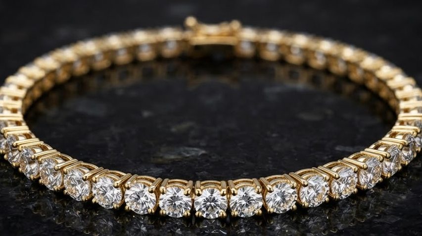 Zevar Tennis Bracelet — detail view